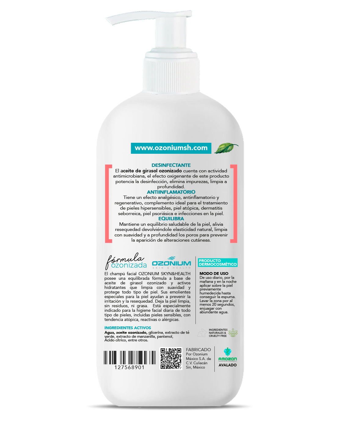 Jabón Facial Ozonizado OZONIUM - detalle del producto